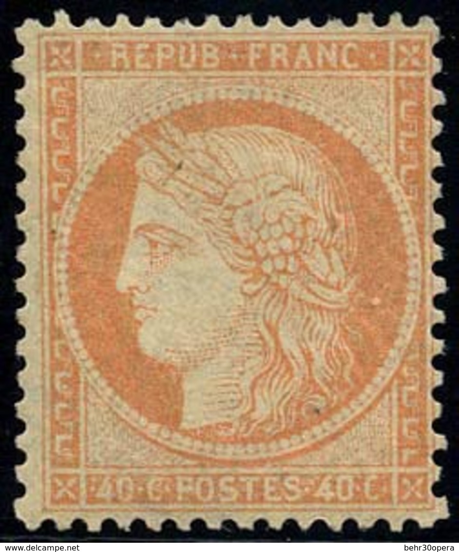 * N°38b, 40c. Orange Terne. Très Frais. - 1870 Asedio De Paris