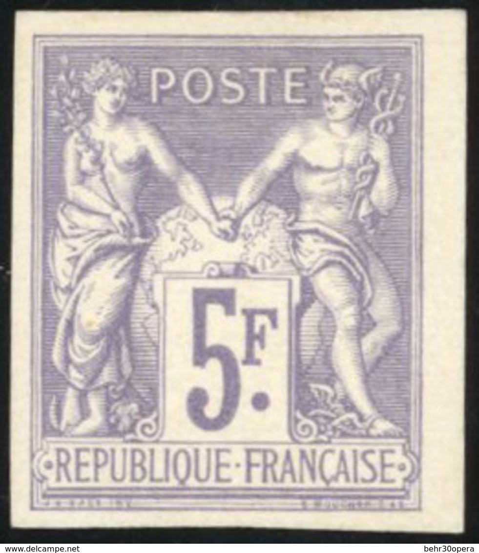 (*) Emission Des Régents. Série Complète De 19 Valeurs. Sans Teinte De Fond. ND. Cote Maury. TB. - 1876-1878 Sage (Type I)