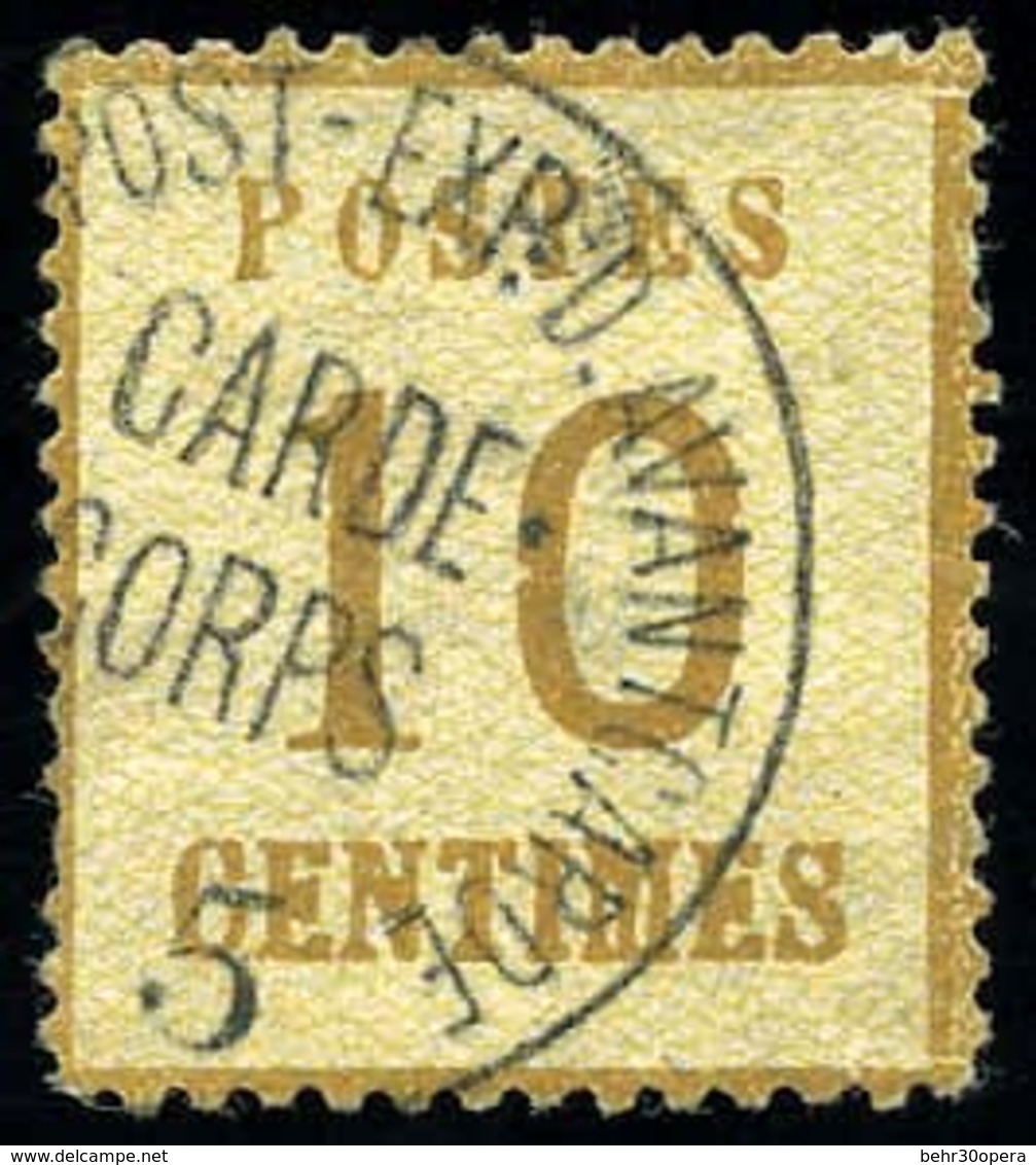 O N°5, 10c. Bistre. Cachet De Corps Post Expéditionnaire Avant Garde 5. RR. - Otros & Sin Clasificación