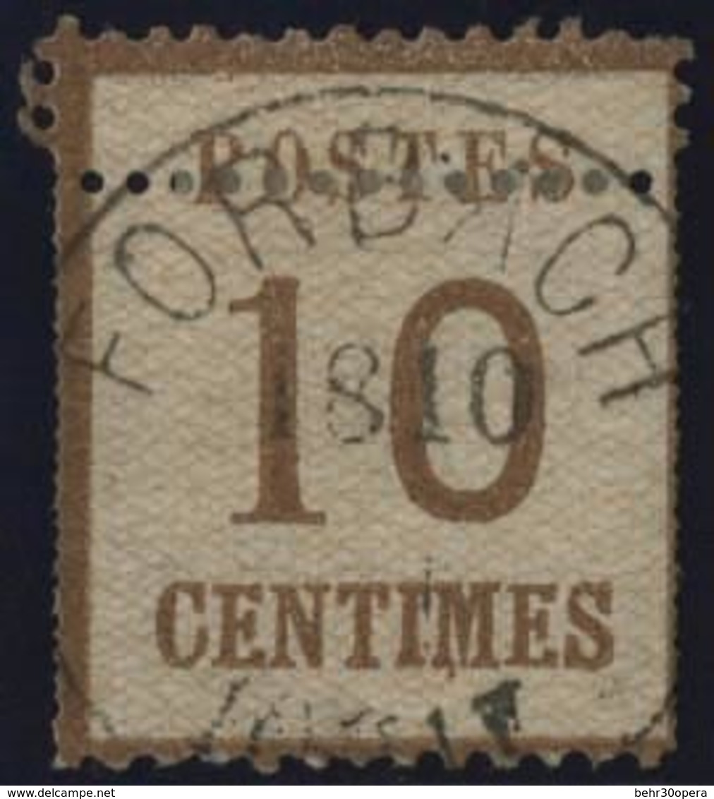 O N°5, 10c. Double Perforation. TB. - Autres & Non Classés