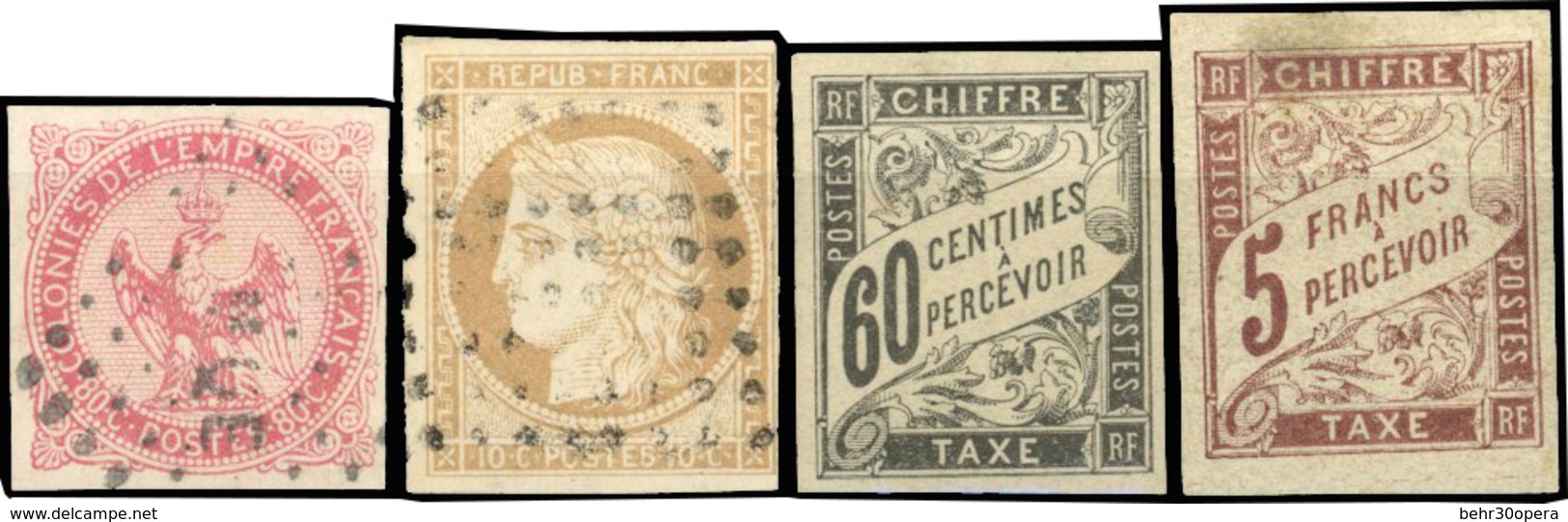 O Ensemble De Timbres D'usage Courant, Poste Aérienne Et Taxe En Majorité Obl., Dont N°11, 12, 21, Taxe 17, Etc... Envir - Otros & Sin Clasificación