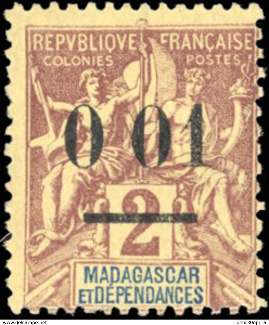 * N°51a, 0,01 S. 2c. Sans Virgule. Type I. TB. - Otros & Sin Clasificación