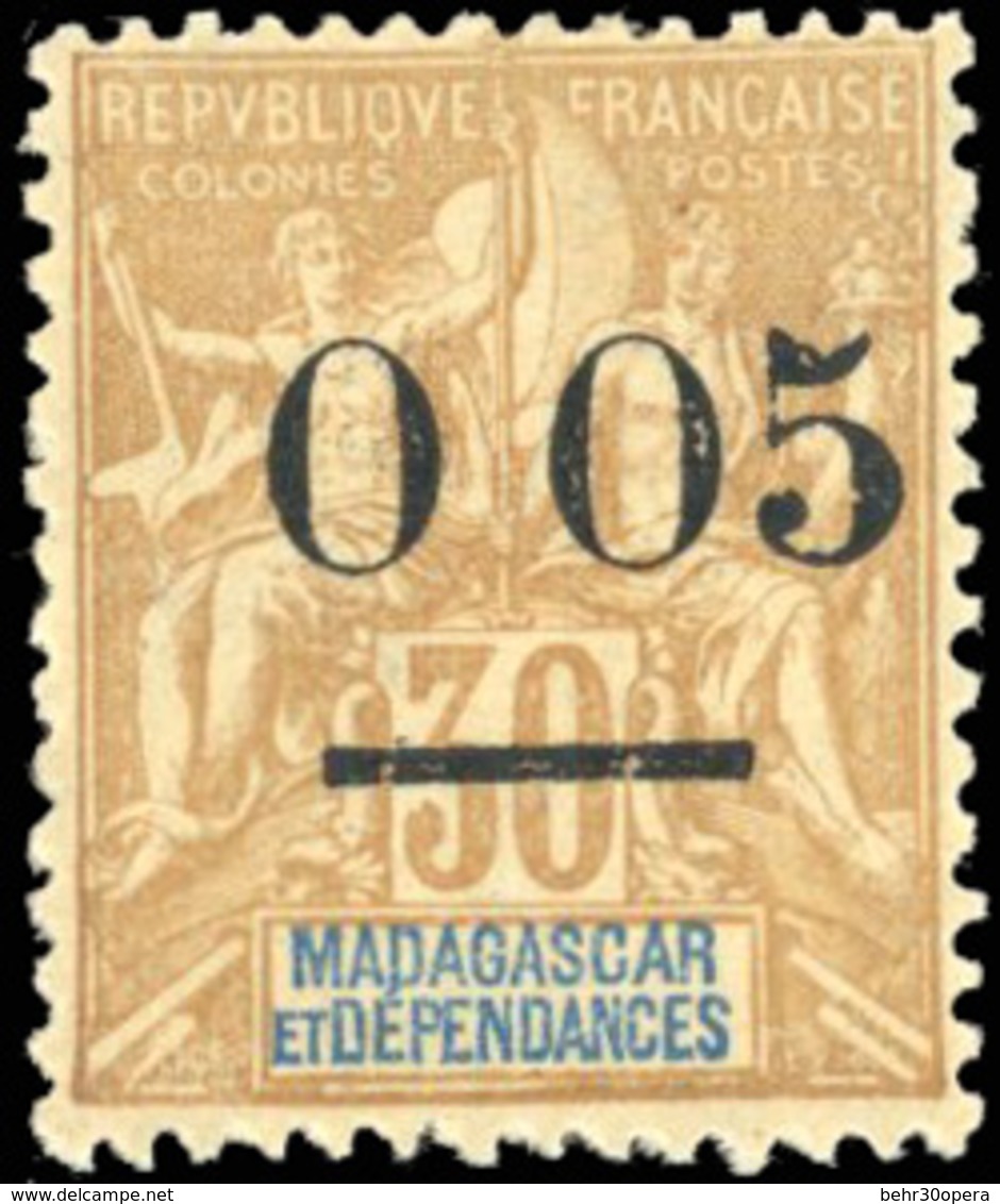 * N°52c, 0 05 S. 30c. Sans Virgule. Type II. TB. - Otros & Sin Clasificación