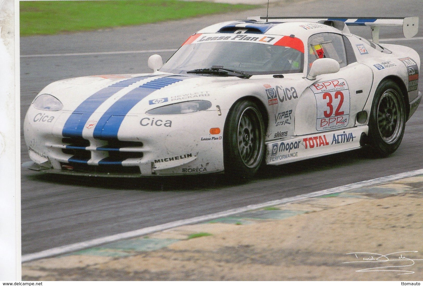 Dodge Viper GTR-S  -  Pilotes: Oliver Beretta/Justin Bell  -  BPR G1 Race Brands Hatch 1996  - CPM - Le Mans