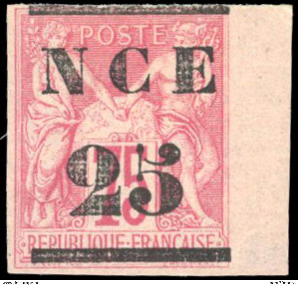 * N°2/5, Série De 1881 De 4 Valeurs. Surcharge ''N C E''. Grandes Marges. SUP. - Otros & Sin Clasificación