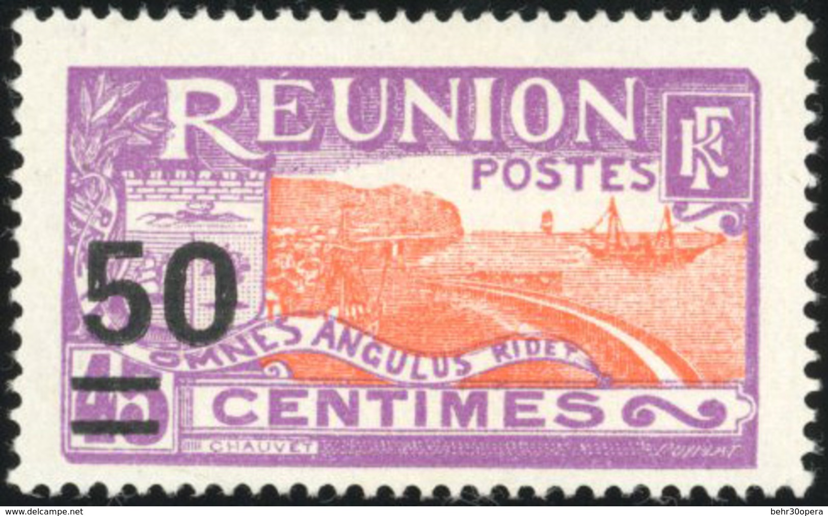 (*) N°123A, 50 Sur 45c. Violet Et Orange. TB. - Autres & Non Classés