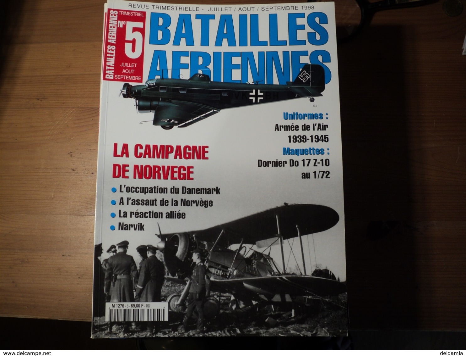 Magazine BATAILLES AERIENNES N° 05 – Juillet – Août – Septembre – 1998  Revue Trimestrielle. - Aviation