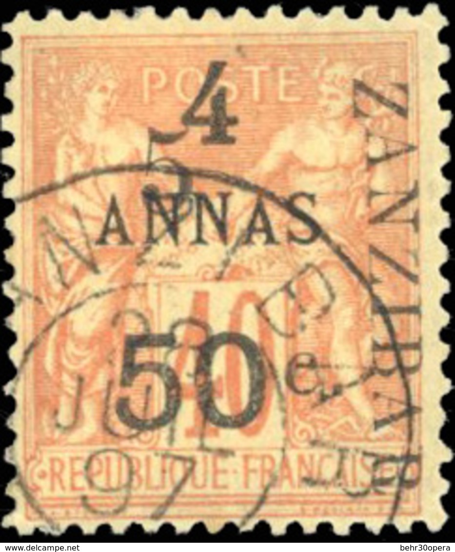 O N°36g, 5 Et 50c. S. 4a. Surcharge Type VIII. TB. - Otros & Sin Clasificación