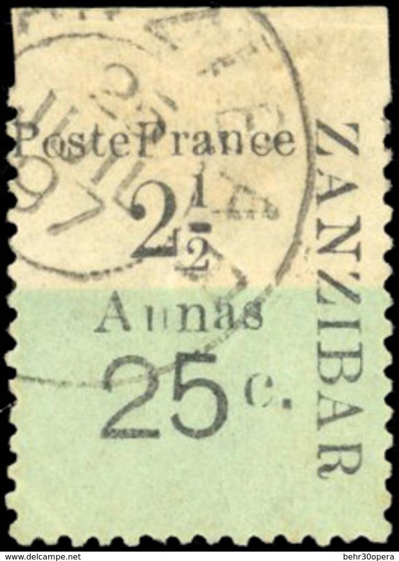 O N°37, 2 1/2a. Et 25c. Vert-pâle. Type I. Bordure Supérieure. SUP. - Otros & Sin Clasificación