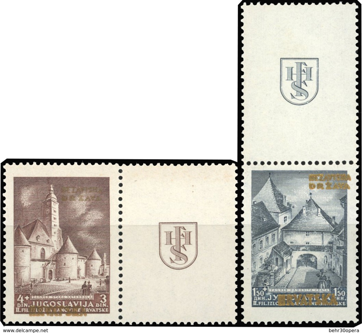 * Collection De Timbres De CROATIE Des Années 1940. Timbres Neufs Avec Ou Sans Charnières Dont Timbres Postes, Poste Aér - Croacia