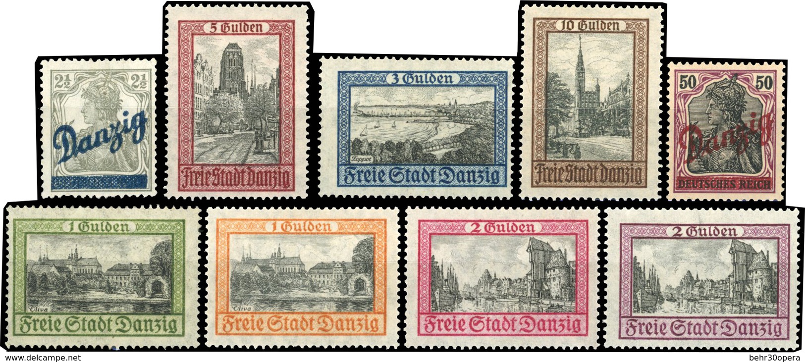 * Collection De DANTZIG Complète Dont 22 Et 32 Sauf 33-36-37 (fac-similés). SUP. - Otros & Sin Clasificación