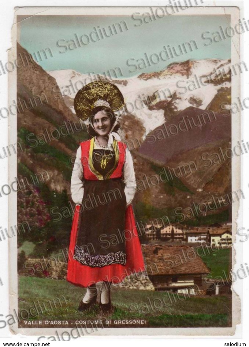 VALLE D'AOSTA - Costume Di GRESSONEY GRESSONEI STORIA POSTALE - Mancanze Vedi Foto - Otros & Sin Clasificación