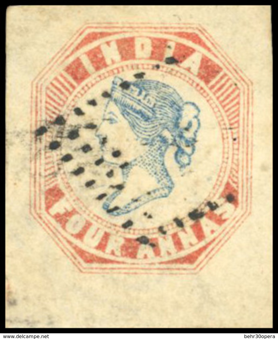 O N°5, 4a. Bleu Et Rouge. Tête Die II. Cadre Die I. (SG#19- C.700£). Très Grandes Marges. Harmer 22/04/68 - Lot 380. SUP - Otros & Sin Clasificación