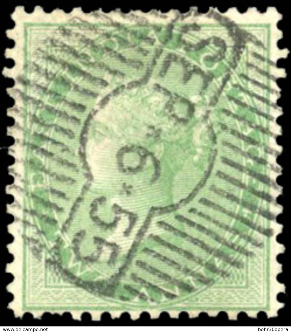 O N°12, 2a. Vert-jaune Sur Papier Blanc. (SG#50- C.4000£). Obl. CàD D'essai Du 6 Septembre 1855 Sur Non émis. Certificat - Otros & Sin Clasificación