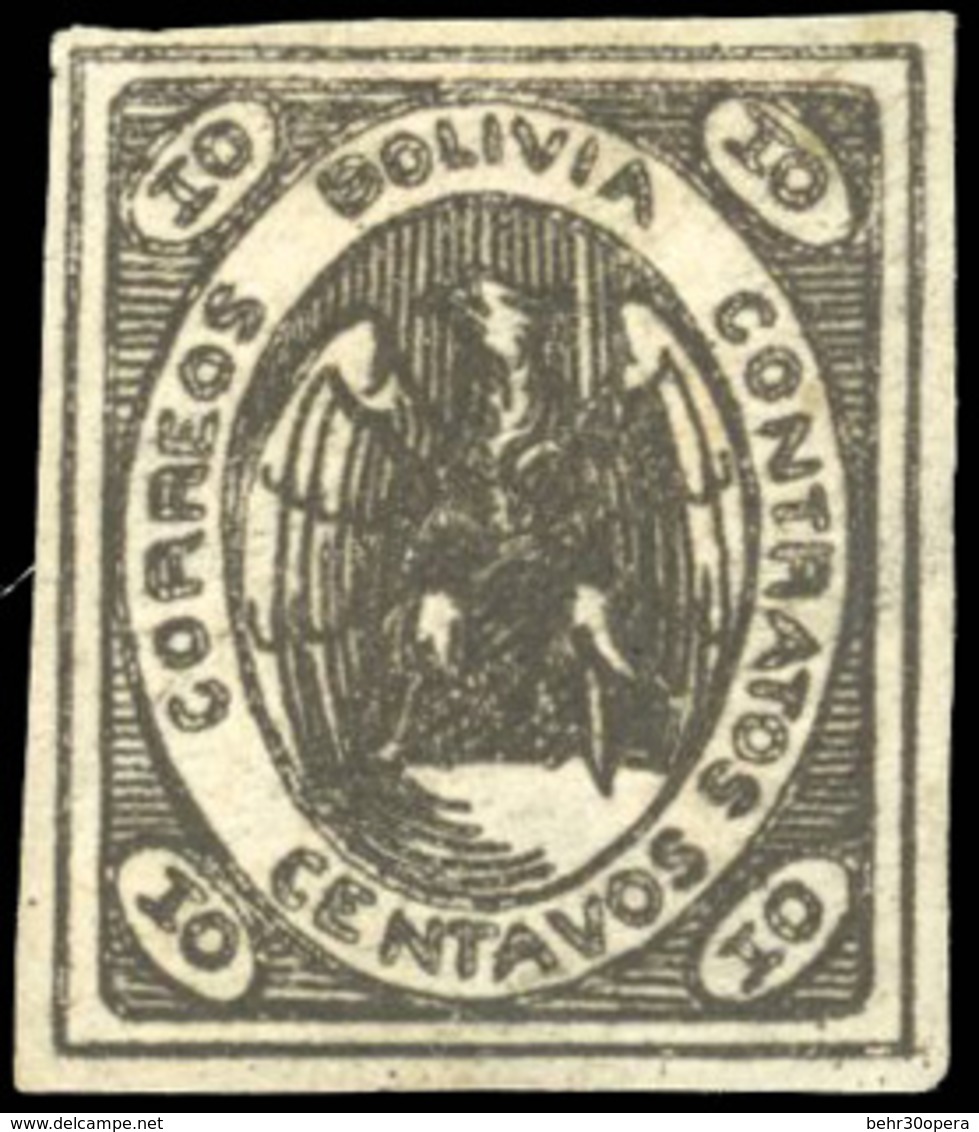 (*) N°4, 10c. Brun. TB. - Bolivia