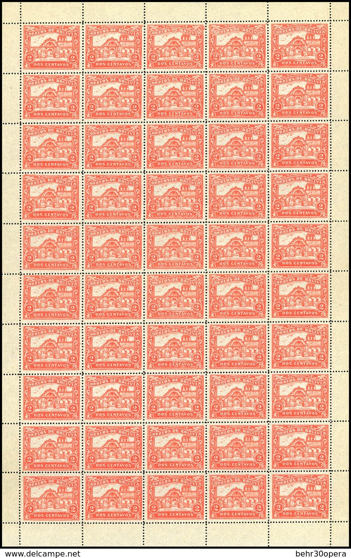 ** Ensemble De Feuilles Complètes De BOLIVIE. Non Emis. 9 Feuilles De 50 Timbres. SUP. - Bolivia