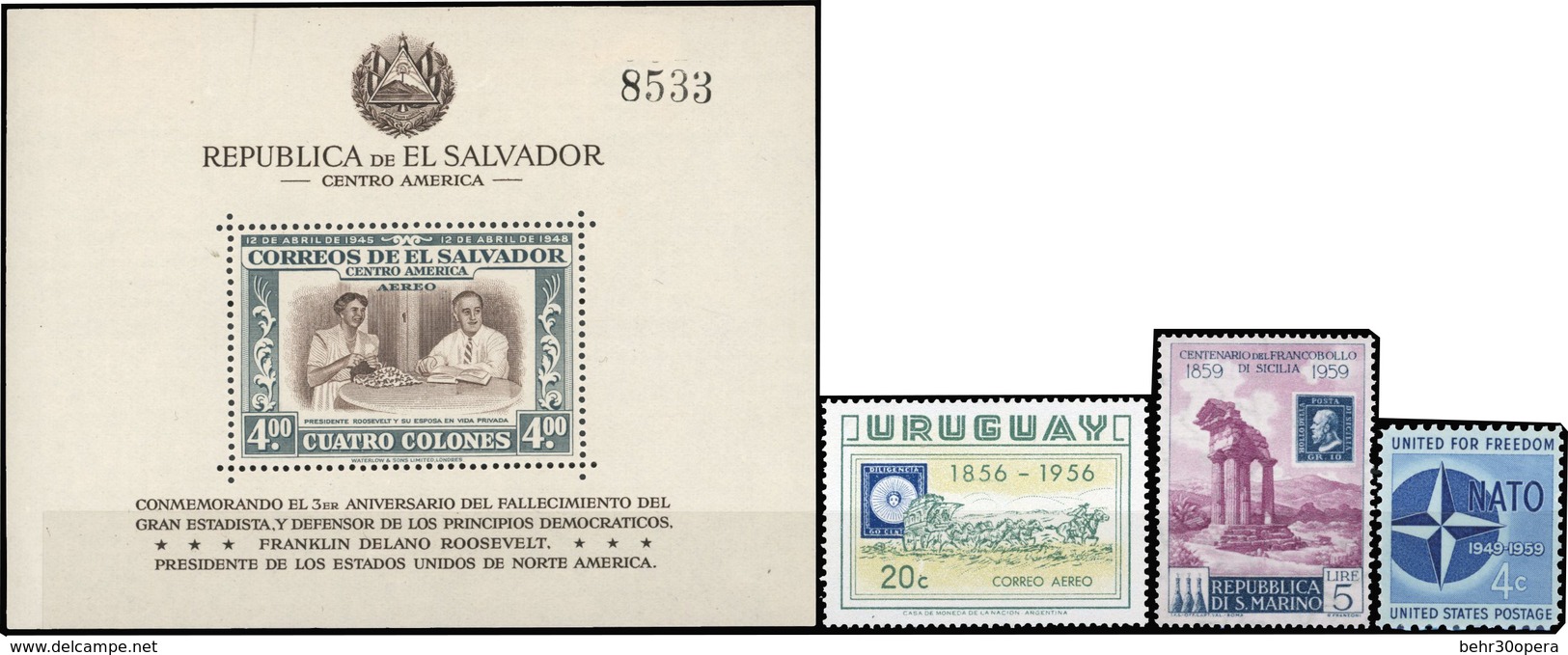 * Collection De Timbres Du Monde Entier Dont Pays D'AMERIQUE DU SUD Et Pays D'EUROPE. Timbres Neufs Avec Ou Sans Charniè - Otros & Sin Clasificación