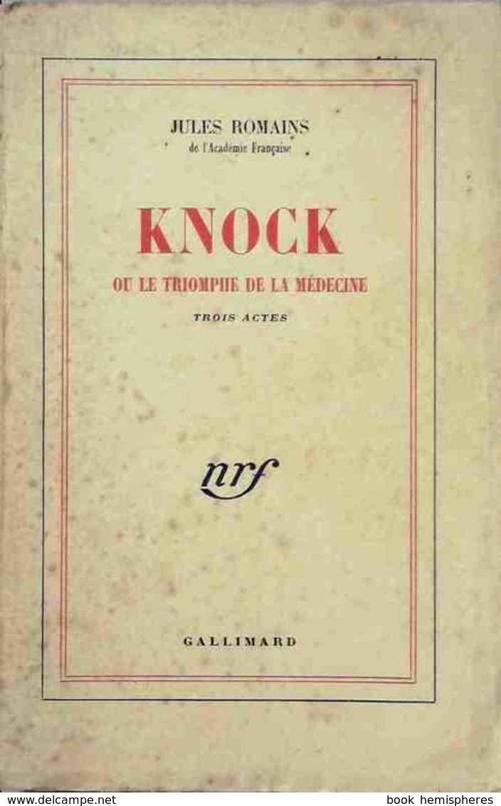 Knock De Jules Romains (1949) - Andere & Zonder Classificatie