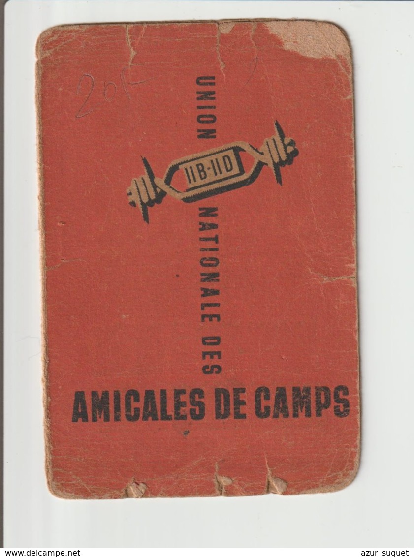 CARTE DE MEMBRE DE L'AMICALE DE CAMP - Documents