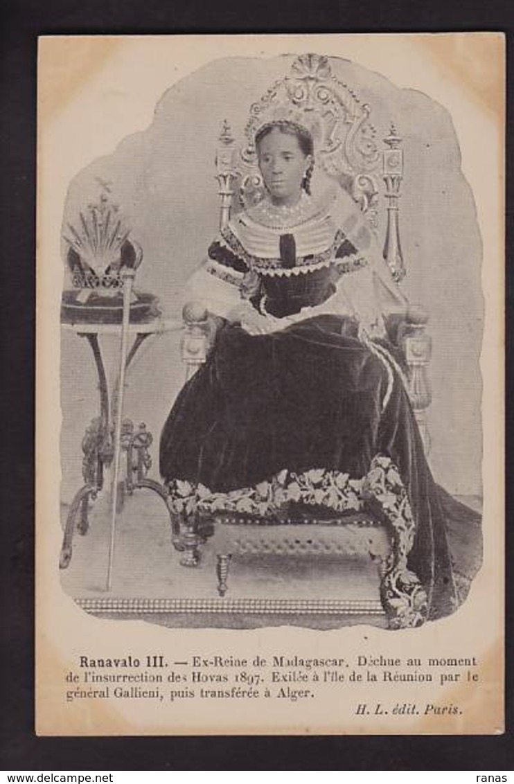 CPA Madagascar Afrique Noire Reine Ranavalo III Royalty Non Circulé - Madagaskar