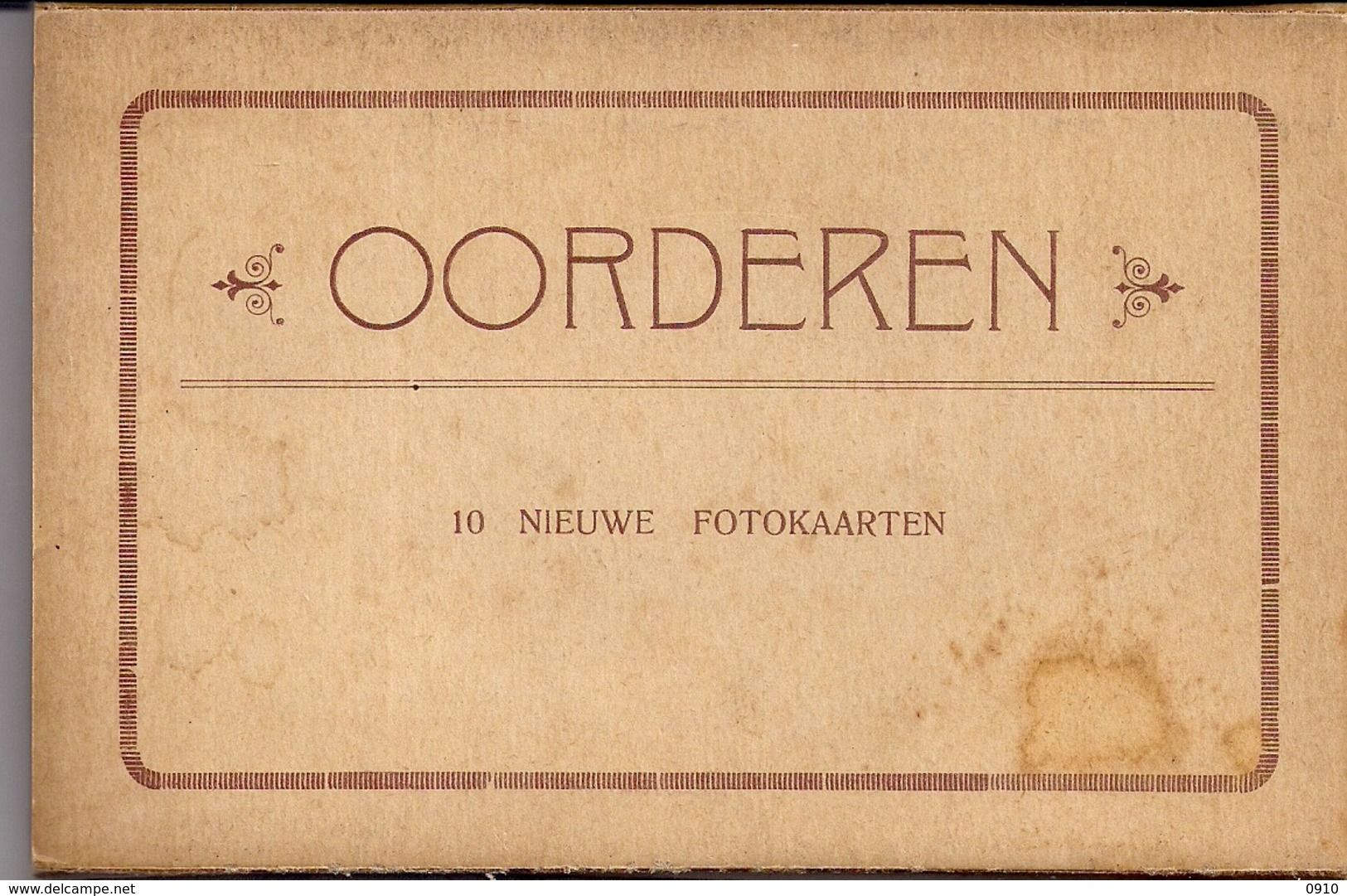 OORDEREN-ANTWERPEN"'BOEKJE MET 10 NIEUWE FOTOKAARTEN IN ACCORDEON"ZEER ZELZAAM !!!!-UITG.VAN DE WEYNGAERT LOOS - Antwerpen