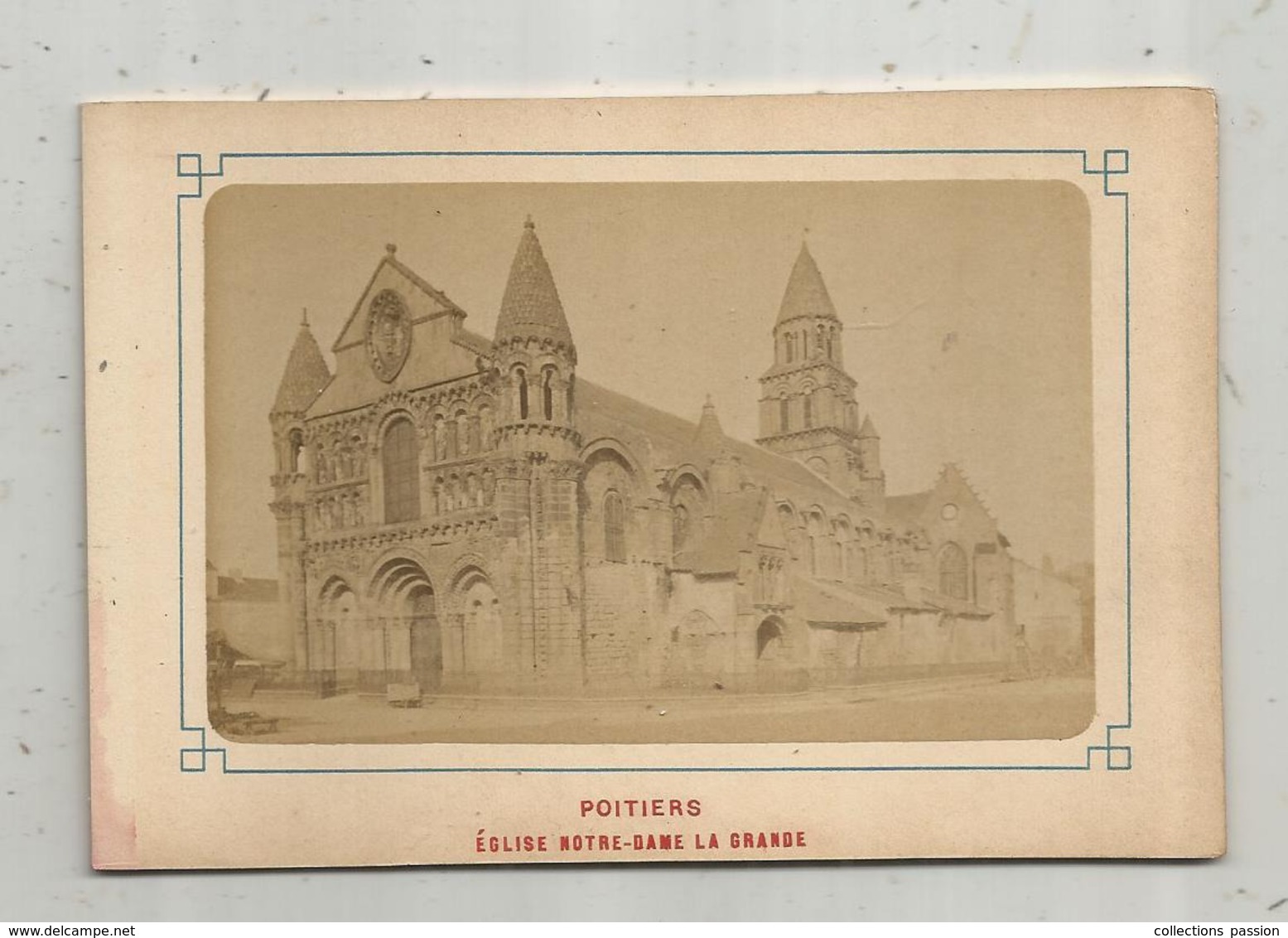 PHOTOGRAPHIE ,  130 X 85 Mm, POITIERS , église NOTRE DAME LA GRANDE - Lieux