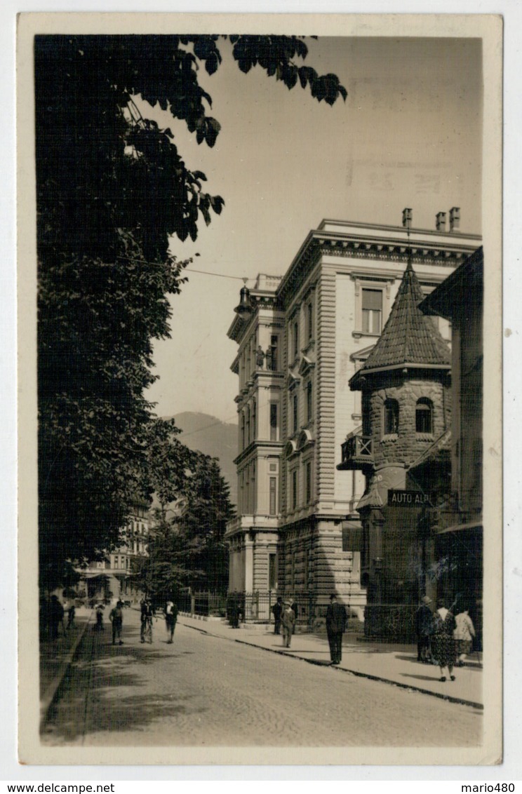 BOLZANO    VIA  DEL  LITTORIO    PALAZZO   DEL   GOVERNO  (TARGHETTA)              2  SCAN  (VIAGGIATA) - Bolzano (Bozen)