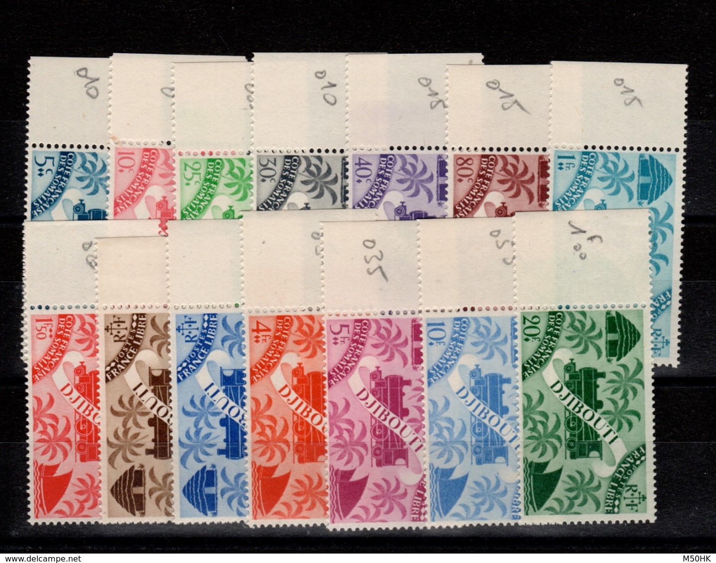 Cote Des Somalis - YV 234 à 247 N** Serie De Londres Complete Cote 11+ Euros - Unused Stamps