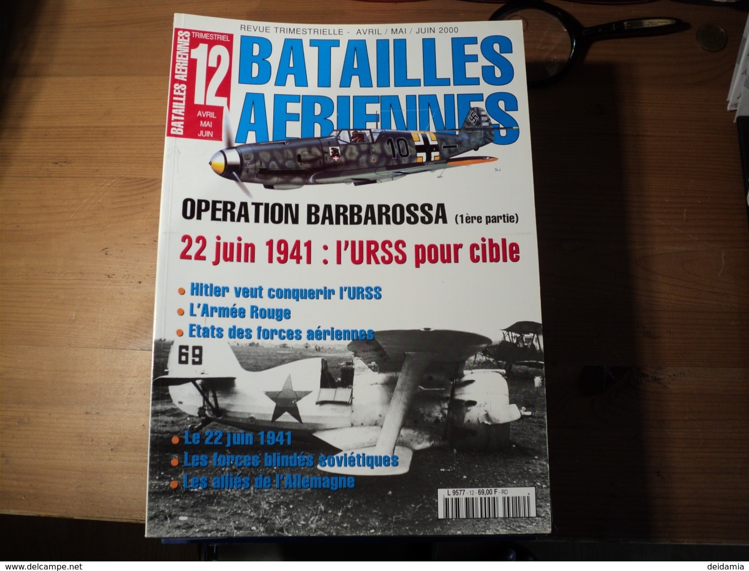 Magazine BATAILLES AERIENNES N° 12 – Avril -mai - Juin – 2000  Revue Trimestrielle. En Couverture : « Opération Barbaros - Aviation