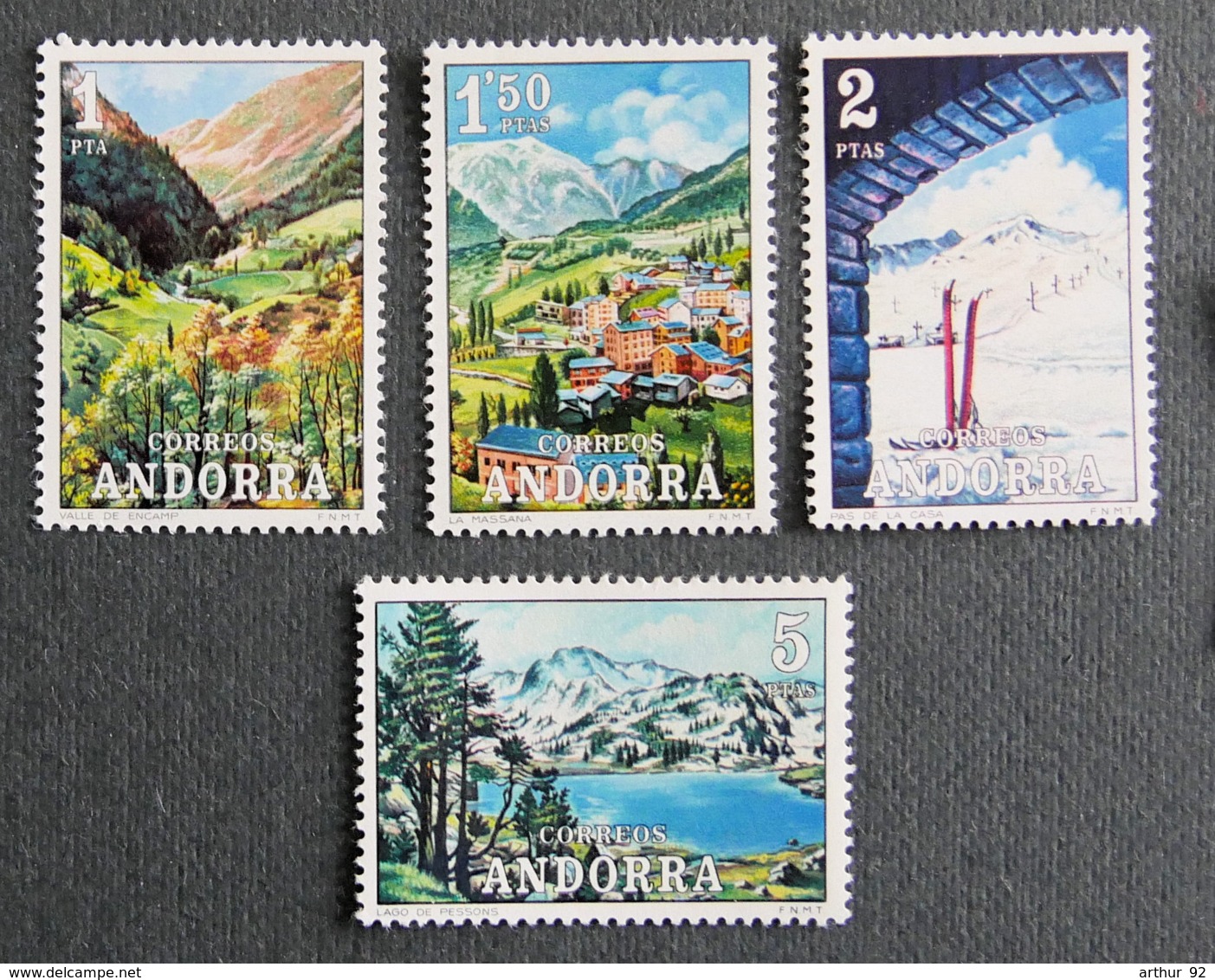 ANDORRE ESPAGNOL - 1972 - YT 65 à 68 ** - Neufs