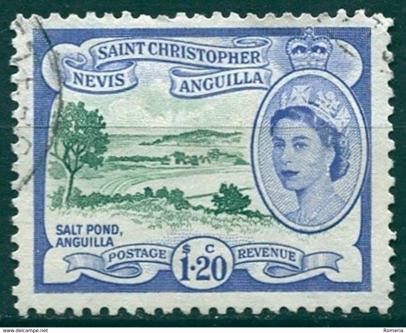 Saint Christopher Nevis Anguilla - 1954/1957 - Yt 146 - Série Courante - Oblitéré - St.Christopher-Nevis & Anguilla (...-1980)