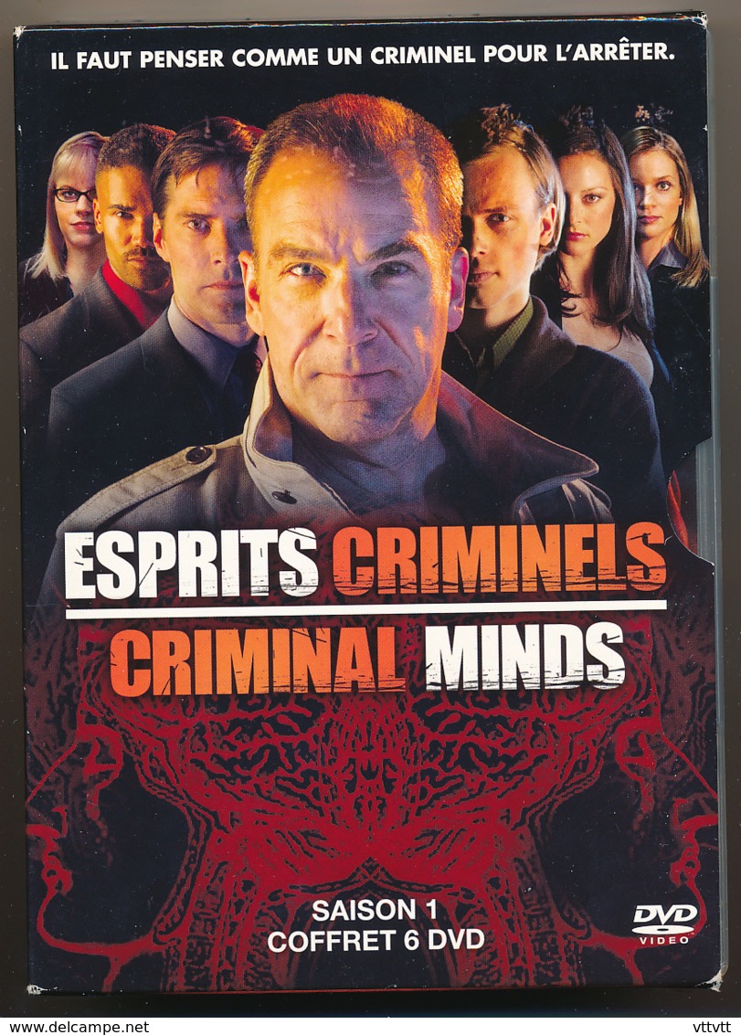 ESPRITS CRIMINELS, CRIMINAL MINDS, L'intégrale De La Saison 1, Coffret 6 DVD, Très Bon état - TV-Reeksen En Programma's