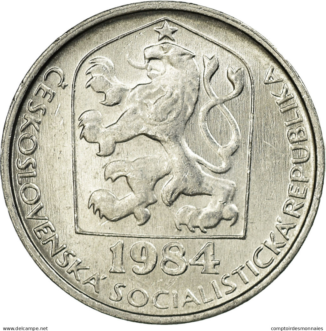 Monnaie, Tchécoslovaquie, 10 Haleru, 1984, TTB, Aluminium, KM:80 - Czechoslovakia