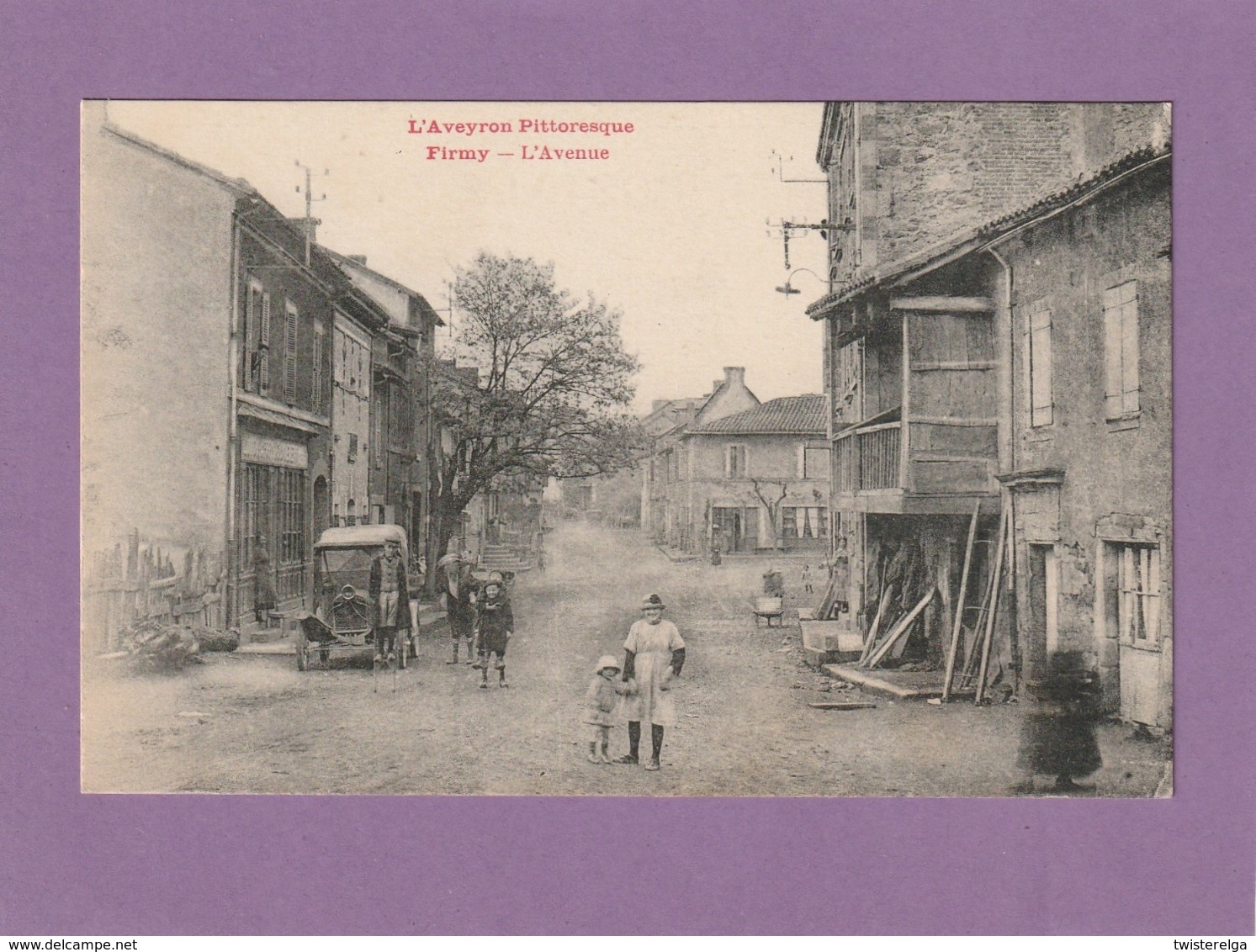 Cpa.  Firmy.  L'Avenue. ( 2 Scans ) - Firmi