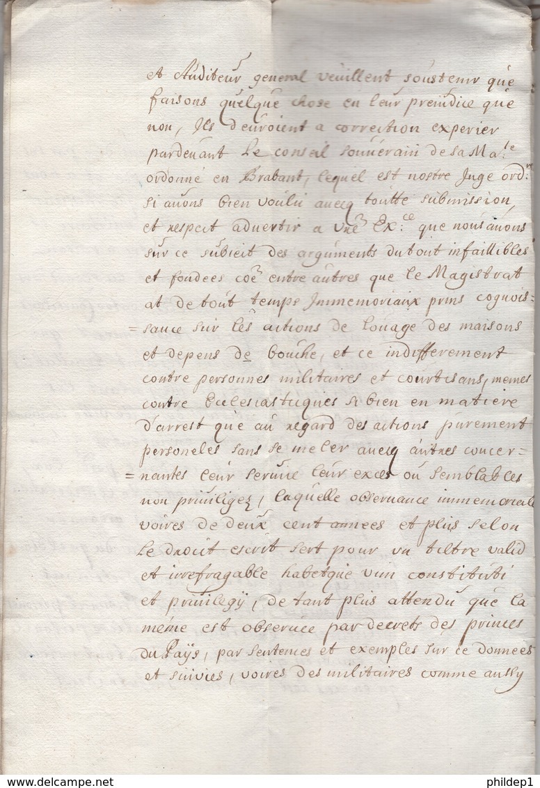 Jen. Requête Présentée Au Souverain. Novembre 1662. - ... - 1799