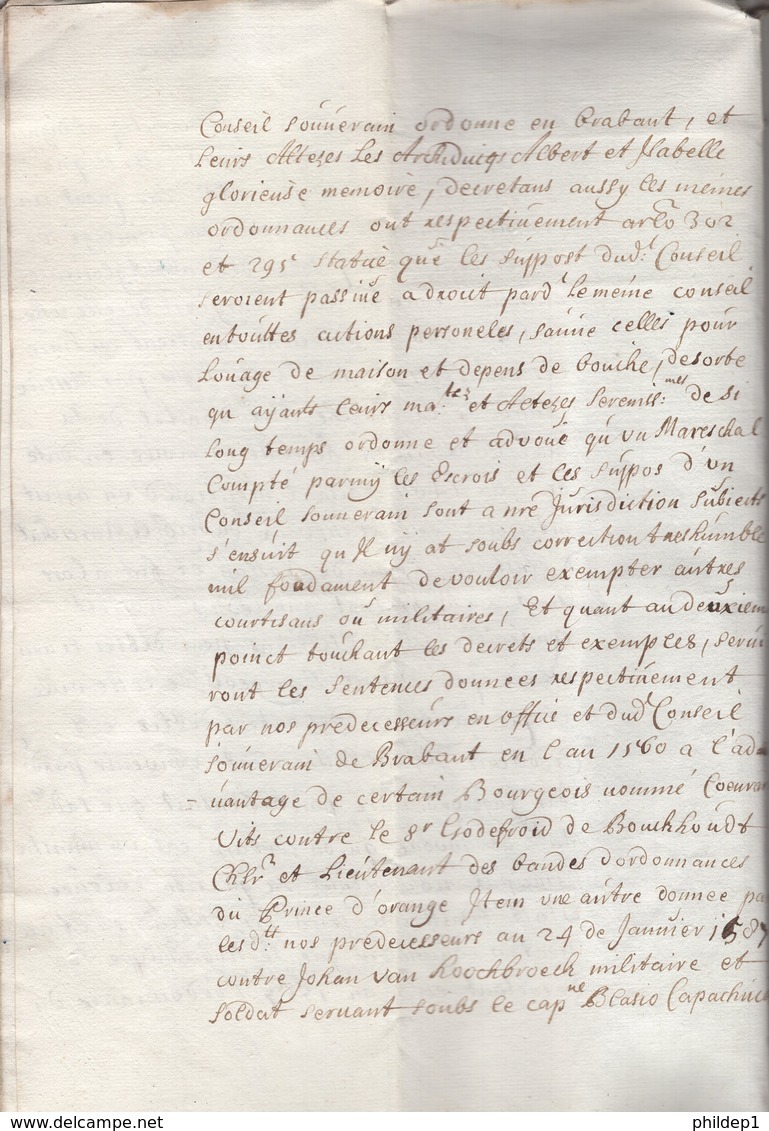 Jen. Requête Présentée Au Souverain. Novembre 1662. - ... - 1799