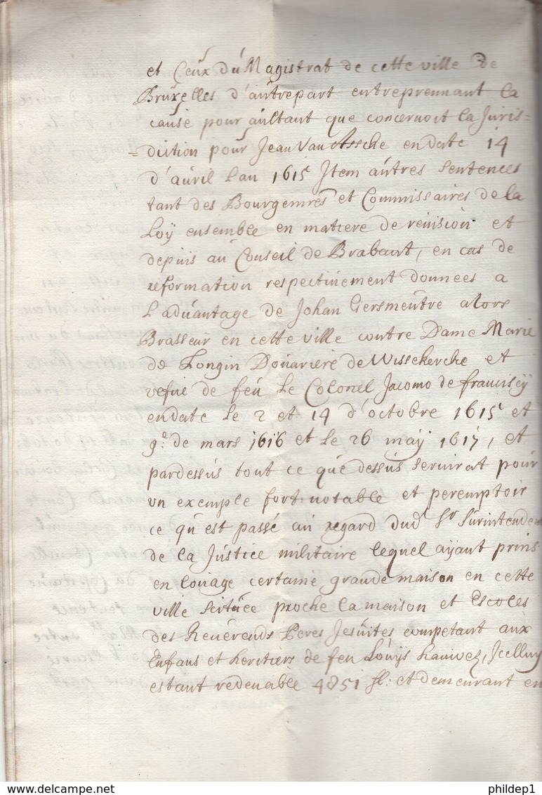 Jen. Requête présentée au Souverain. Novembre 1662.