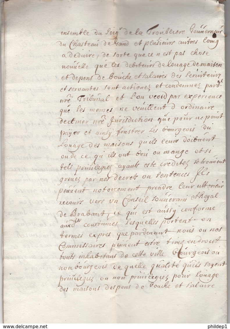 Jen. Requête présentée au Souverain. Novembre 1662.