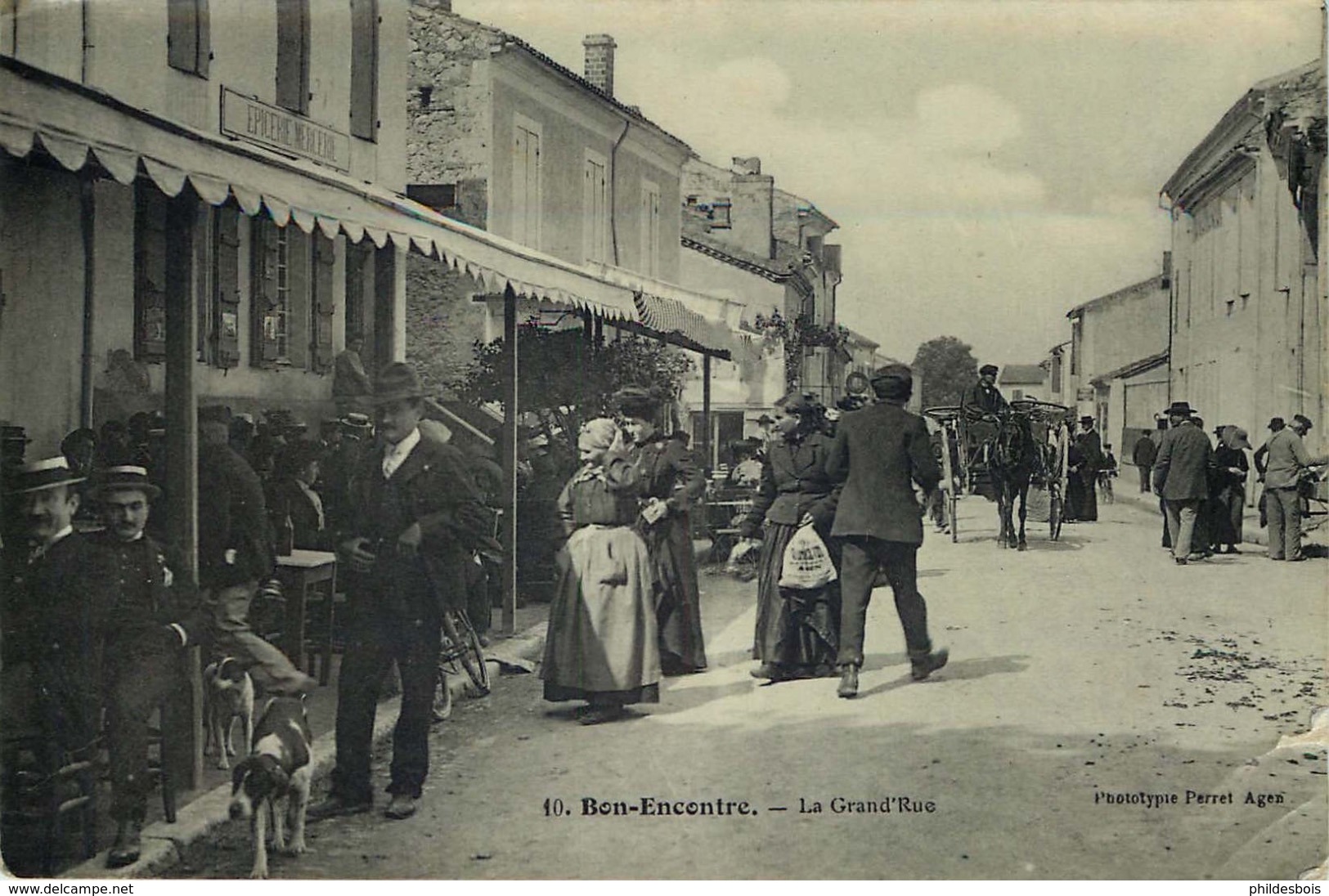 LOT ET GARONNE  BON ENCONTRE  La Grande Rue - Bon Encontre