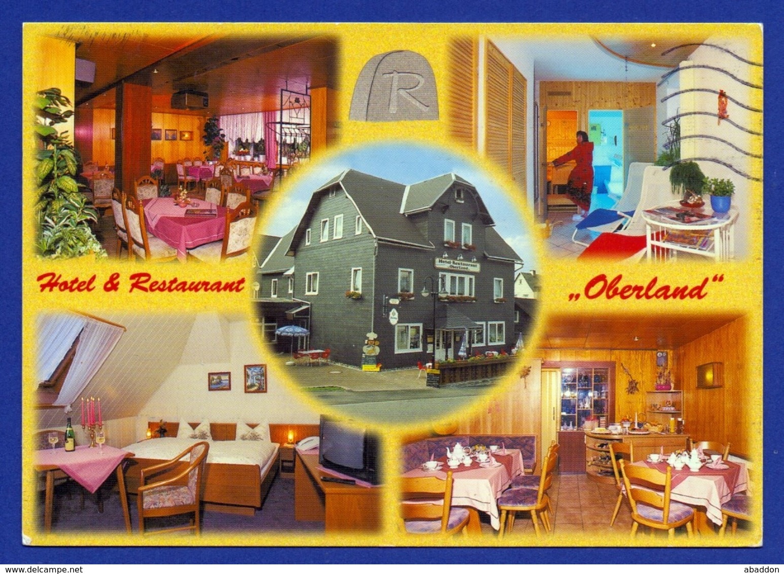 BRD St BRIEFZENTRUM 02, Ad, Nachträglich Entwertet, 22.06.96 Auf AK Neuhaus Am Rennweg - Hotel & Restaurant "Oberland" - Frankeermachines (EMA)