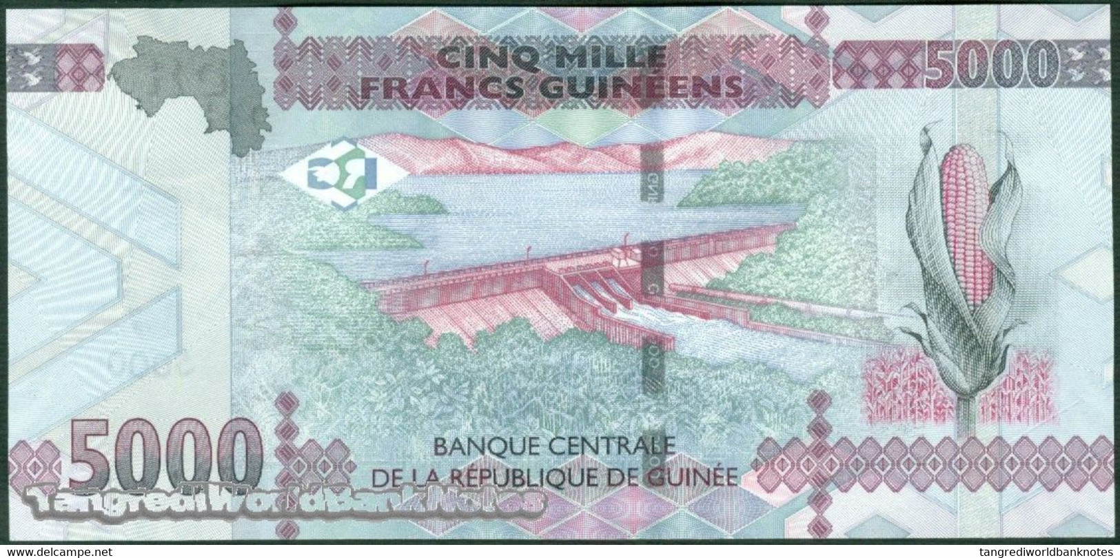 TWN - GUINEA 49 - 5000 5.000 Francs 2015 Prefix AB UNC - Guinee