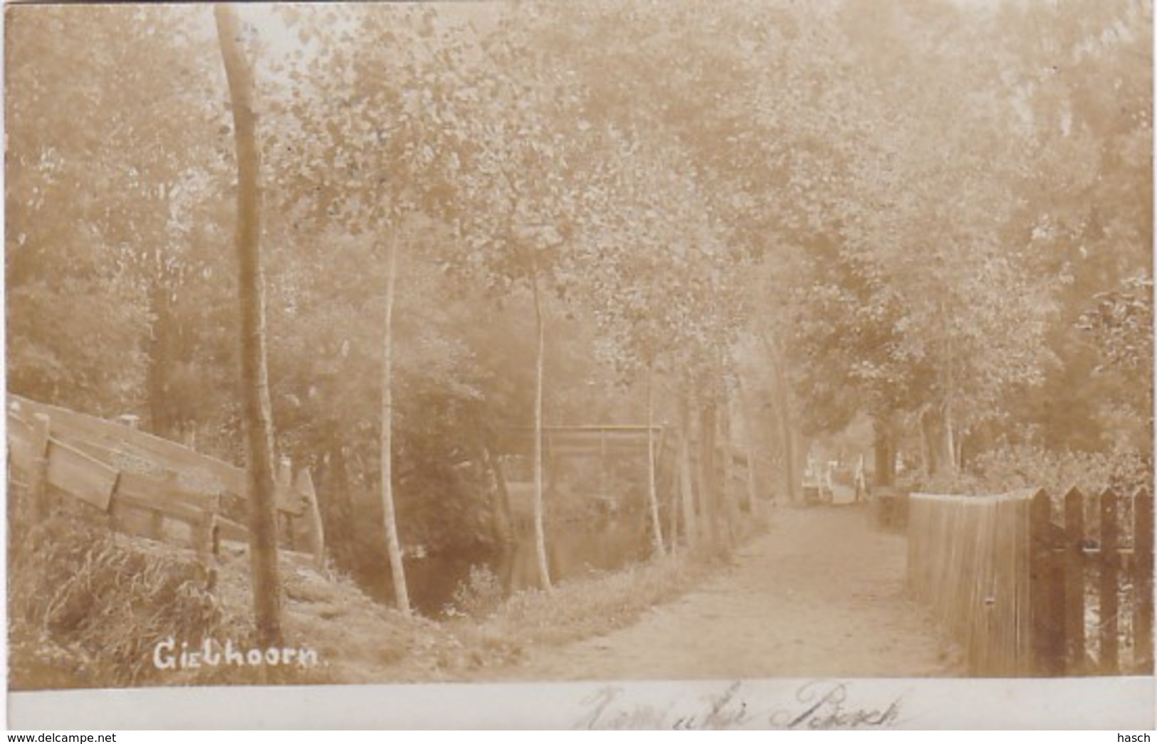 252263Giethoorn, Rond 1900 (FOTO KAART) - Giethoorn