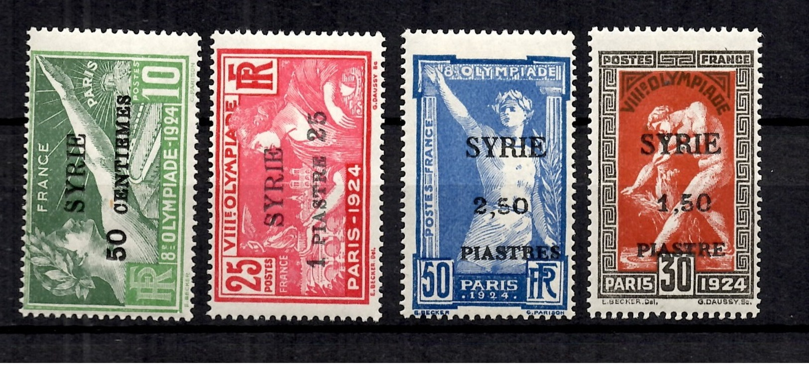 Syrie Française Maury N° 127/130 Neufs *. B/TB. A Saisir! - Nuovi