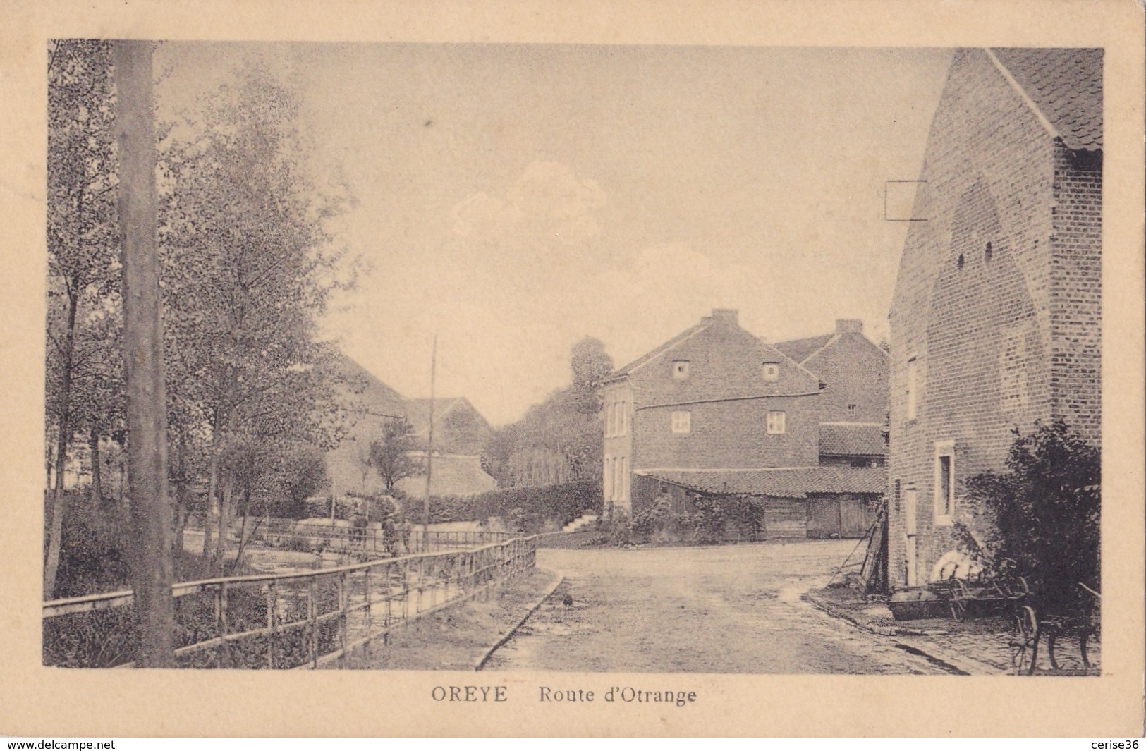 Oreye Route D'Otrange Circulée En 1925 - Oreye