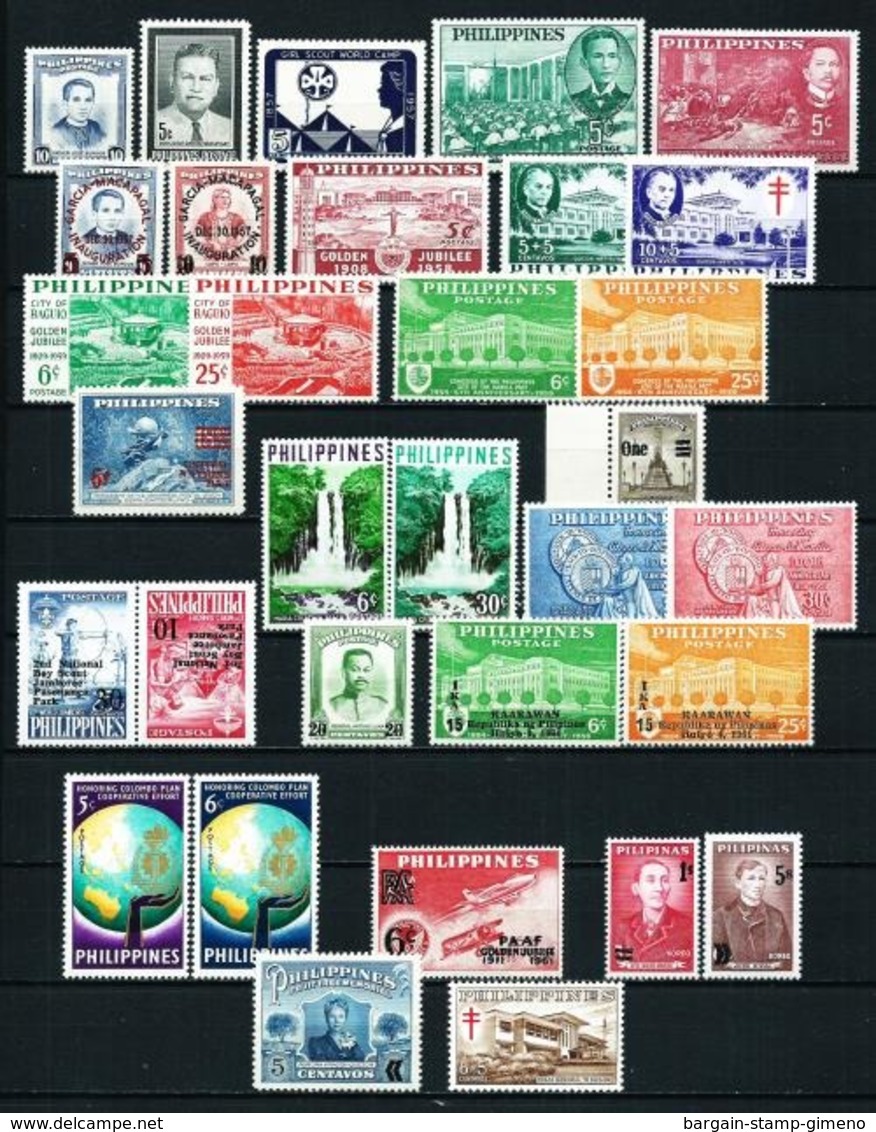 Filipinas LOTE (22 Series Diferentes) Nuevo Cat.20€ - Filipinas