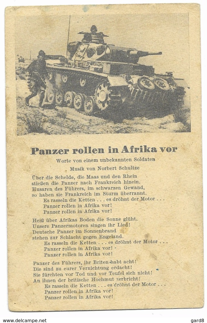 Panzer Rollen In Afrika Vor  - WW II - Weltkrieg 1939-45