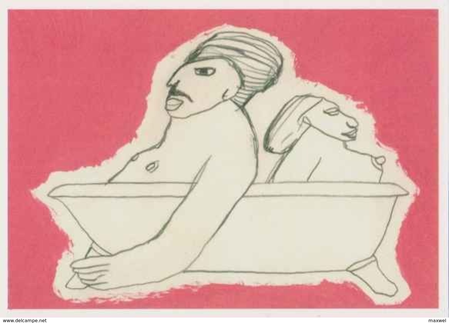 Cpm 1741/415 ERGON - Couple - Nus - Bain - Toilette - Baignoire - Illustrateurs - Illustrateur - Ergon