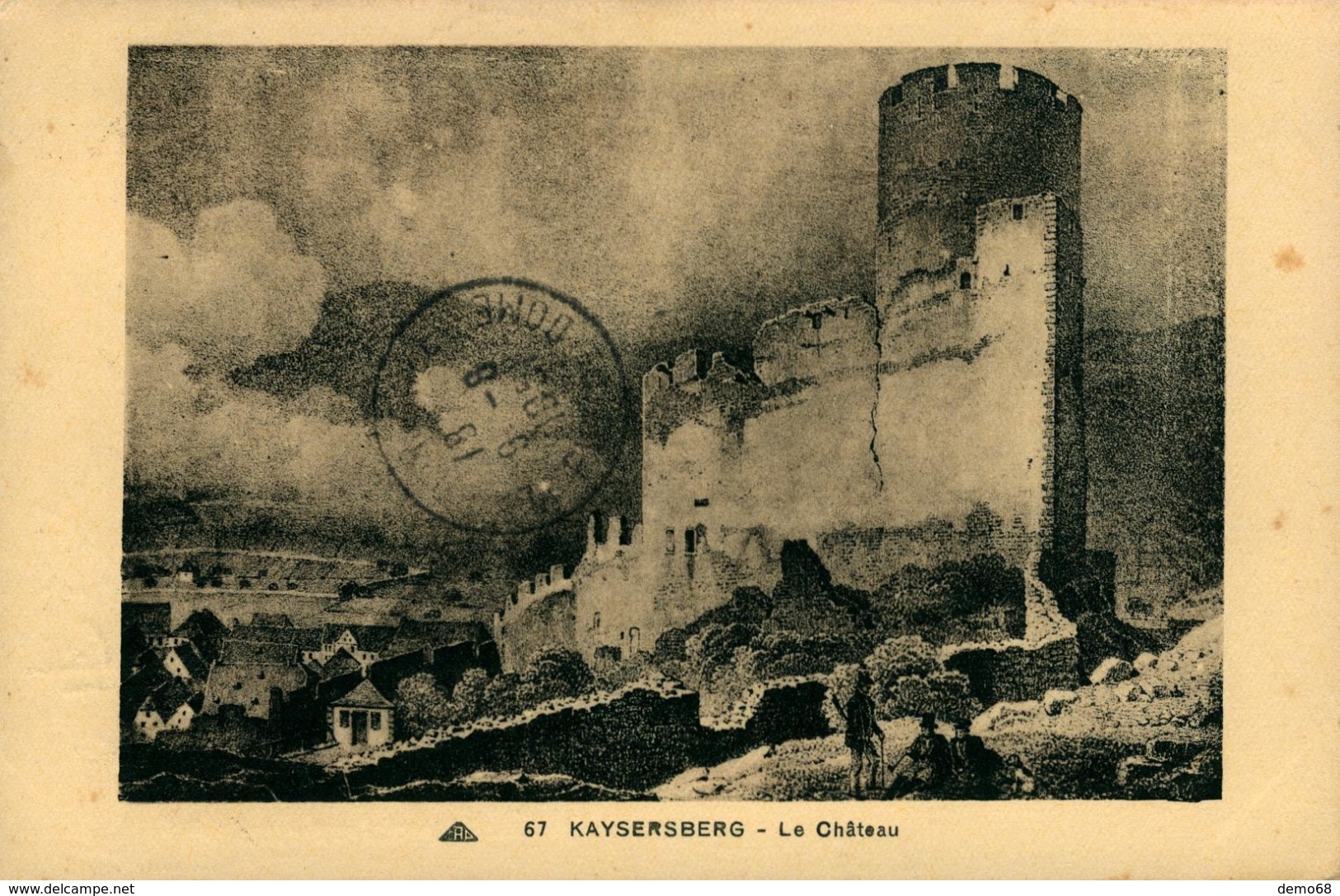 Château De Kaysersberg (ruines)  Ed Ittel 1951 - Castelli