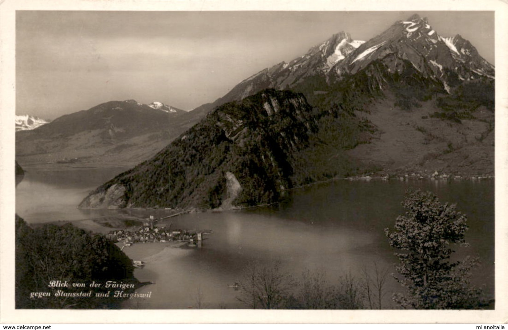 Blick Von Der Fürigen Gegen Stansstad Und Hergiswil (3198) * 2. 8. 1930 - Hergiswil