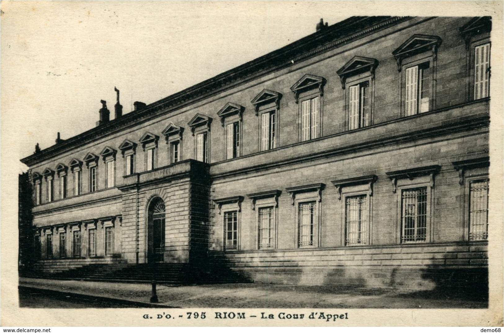 Riom La Cour D'Appel Carte De 1932 - Riom